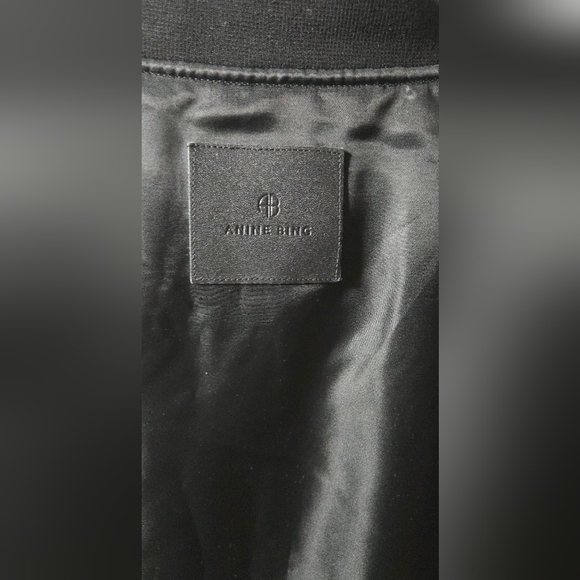 Anine Bing Leon Black Bomber Jacket Women's XS - Picture 16 of 16